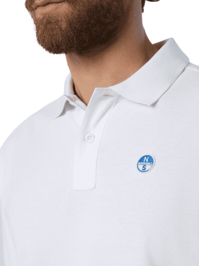 BASIC Polo manica corta in cotone white - Polo Uomo