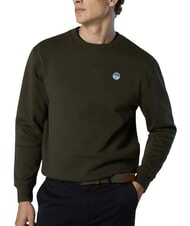 NORTH SAILS ROUND LOGO Felpa girocollo in cotone forest night - Felpe Uomo - 3