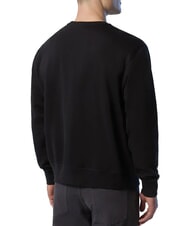 NORTH SAILS ROUND LOGO Felpa girocollo in cotone black - Felpe Uomo - 4
