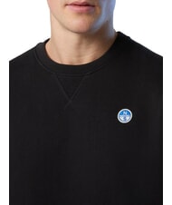 NORTH SAILS ROUND LOGO Felpa girocollo in cotone black - Felpe Uomo - 6