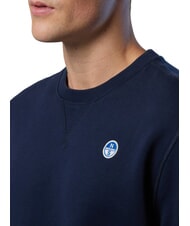 NORTH SAILS ROUND LOGO Felpa girocollo in cotone navy blue - Felpe Uomo - 6