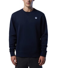 NORTH SAILS ROUND LOGO Felpa girocollo in cotone navy blue - Felpe Uomo - 2