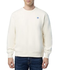 NORTH SAILS ROUND LOGO Felpa girocollo in cotone marshmallow - Felpe Uomo - 2