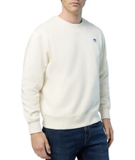 NORTH SAILS ROUND LOGO Felpa girocollo in cotone marshmallow - Felpe Uomo - 3