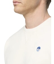 NORTH SAILS ROUND LOGO Felpa girocollo in cotone marshmallow - Felpe Uomo - 6