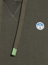 CORE Felpa con cappuccio 100% cotone forest night - Felpe Uomo