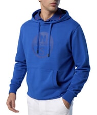 NORTH SAILS BASIC Felpa stampa logo con cappuccio beacoup blue - Felpe Uomo - 3