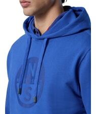 NORTH SAILS BASIC Felpa stampa logo con cappuccio beacoup blue - Felpe Uomo - 6