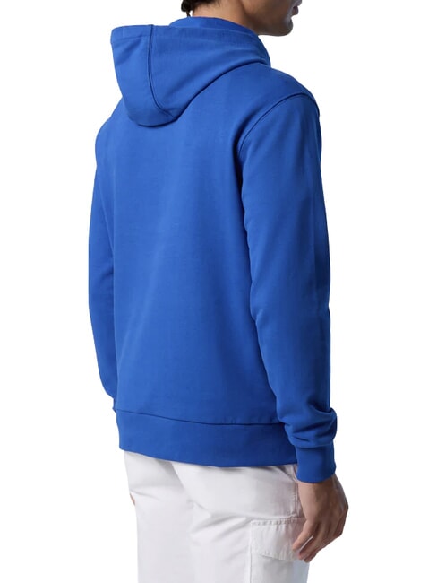 BASIC Felpa stampa logo con cappuccio beacoup blue - Felpe Uomo