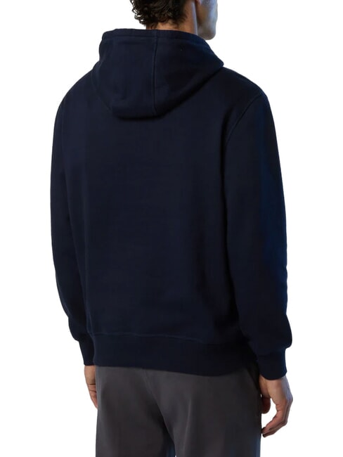 CORE Felpa con cappuccio 100% cotone navy blue - Felpe Uomo