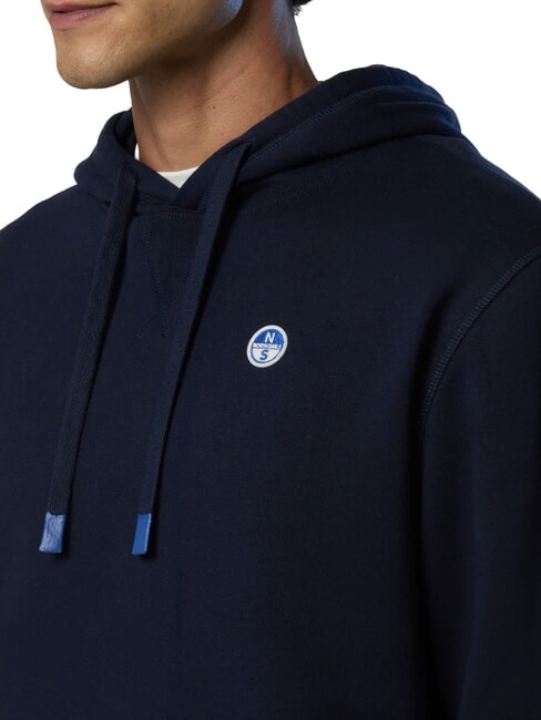 CORE Felpa con cappuccio 100% cotone navy blue - Felpe Uomo