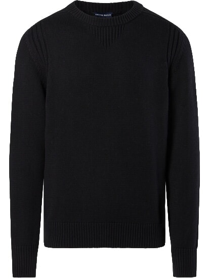 N|S Maglione a girocollo in cotone black - Maglie Uomo