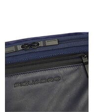 PIQUADRO ORION Marsupio in pelle e tessuto riciclato blu - Marsupi - 4