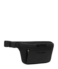 PIQUADRO ORION Marsupio in pelle e tessuto riciclato Nero - Marsupi - 3