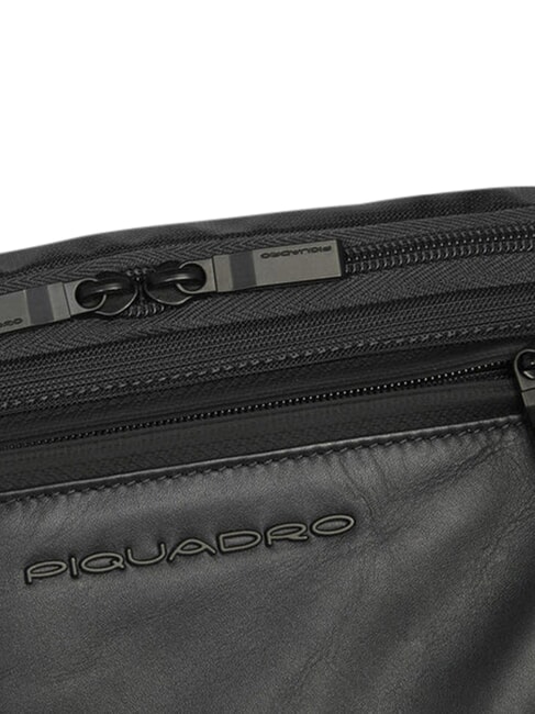 ORION Marsupio in pelle e tessuto riciclato Nero - Marsupi