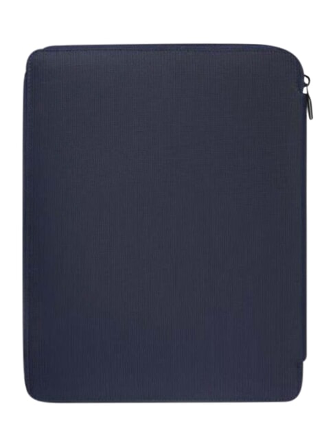 ORION Portablocco in pelle e tessuto blu - Porta tablet & Organizer