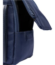 PIQUADRO ORION Beauty case in tessuto e pelle blu - Beauty Case - 3