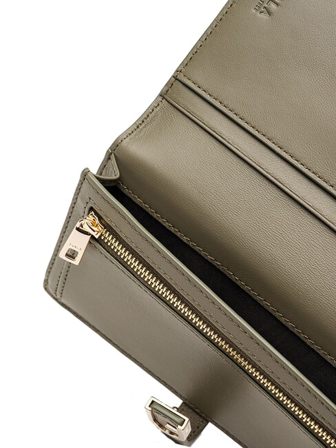 FLOW Portafoglio in pelle sage - Portafogli Donna