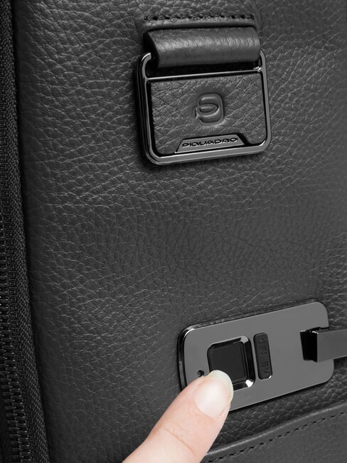 MODUS RESTYLING Zaino con chiusura a impronta digitale Nero - Zaini da lavoro porta PC