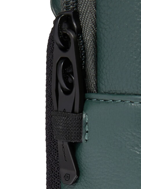 W137 Zainmo monospalla in pelle VERDE - Zaini da lavoro porta PC