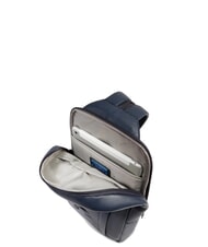 PIQUADRO W137 Zainmo monospalla in pelle blu - Zaini da lavoro porta PC - 5