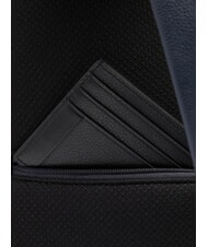 PIQUADRO W137 Zainmo monospalla in pelle blu - Zaini da lavoro porta PC - 6