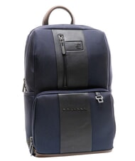 PIQUADRO BRIEF Zaino porta pc 14" e tablet blu/cuoio - Zaini da lavoro porta PC - 4