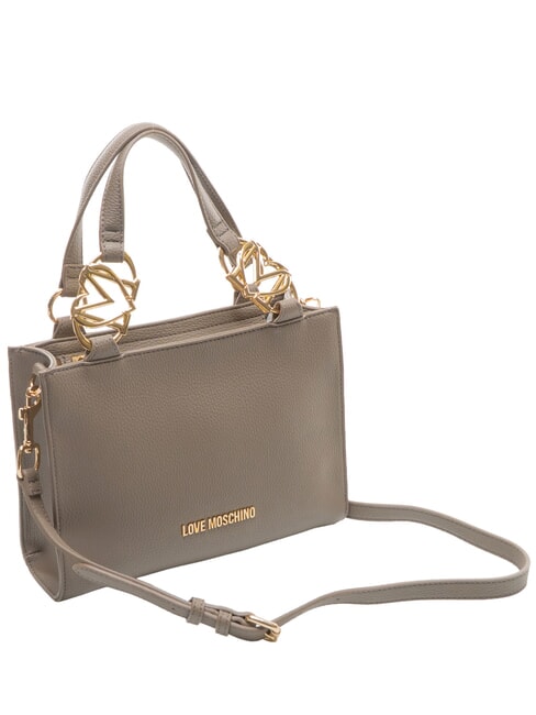 JEWEL Borsa cartelletta con tracolla fango - Borse Donna