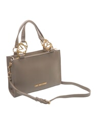 LOVE MOSCHINO JEWEL Borsa cartelletta con tracolla fango - Borse Donna - 2