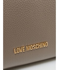 LOVE MOSCHINO JEWEL Borsa cartelletta con tracolla fango - Borse Donna - 3