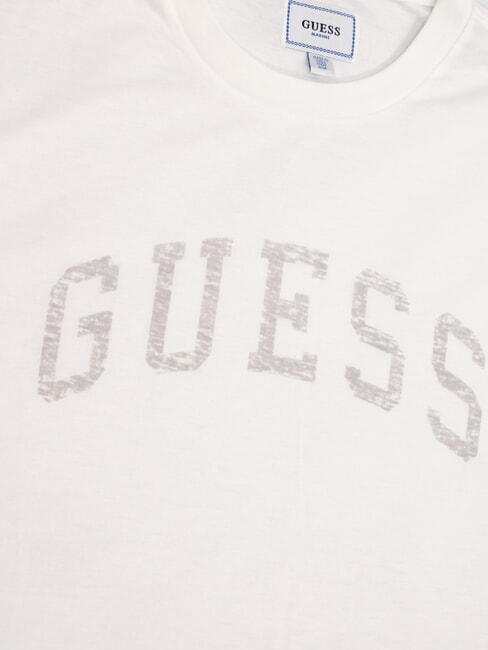 MARINE LOGO T-shirt a manica corta effetto delav&egrave; purwhite - T-shirt Uomo