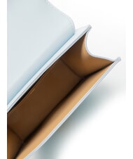 LOVE MOSCHINO HEART TURNLOCK Mini Bag a mano, con tracolla celeste - Borse Donna - 5