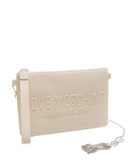 LOVE MOSCHINO SIGNATURE LOVE Pochette con tracolla avorio - Borse Donna - 2