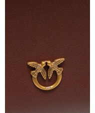 PINKO TRIPLET Borsa a spalla / a tracolla burgundy wine-antique gold - Borse Donna - 3