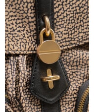 BORBONESE POCHE Zaino con tasche OP/NATURALE/NERO - Borse Donna - 3