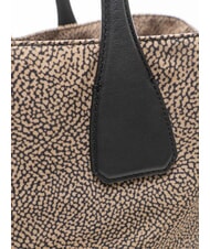 BORBONESE VIS-A-VIS Shopping Bag OP/NATURALE/NERO - Borse Donna - 3