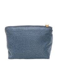 BORBONESE CLASSICA POUCH MEDIUM Necessaire con zip blu lapis - Bustine & Necessaire - 4