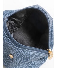 BORBONESE CLASSICA POUCH MEDIUM Necessaire con zip blu lapis - Bustine & Necessaire - 5