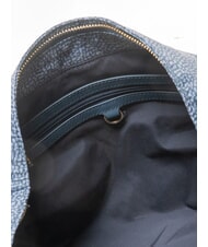 BORBONESE PLIE Borsa hobo media blu lapis - Borse Donna - 5