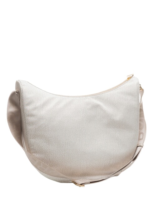 LUNA BAG MEDIUM Sacca a tracolla white cotton - Borse Donna