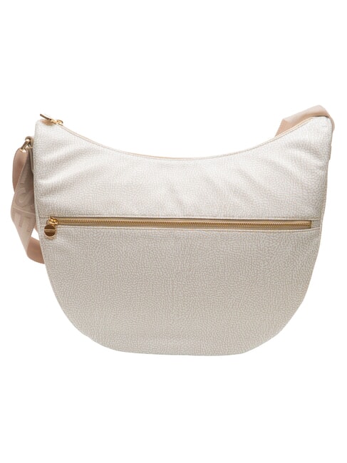 LUNA BAG MEDIUM Sacca a tracolla white cotton - Borse Donna