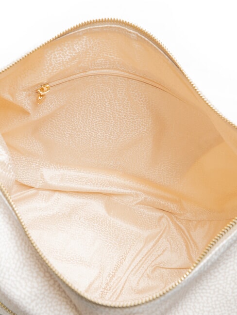 LUNA BAG MEDIUM Sacca a tracolla white cotton - Borse Donna