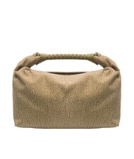 BORBONESE PLIE Borsa hobo a spalla olive - Borse Donna - 4