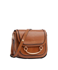 THE BRIDGE LUCE Mini Bag a tracolla, in pelle cognac/oro - Borse Donna - 2