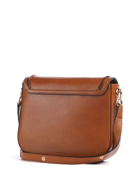 LUCE Mini Bag a tracolla, in pelle cognac/oro - Borse Donna