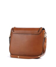 THE BRIDGE LUCE Mini Bag a tracolla, in pelle cognac/oro - Borse Donna - 3