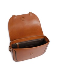 THE BRIDGE LUCE Mini Bag a tracolla, in pelle cognac/oro - Borse Donna - 4