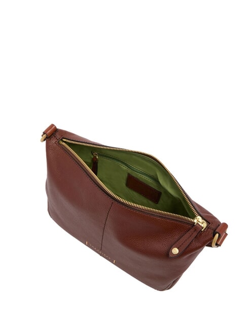 LETIZIA Borsa a tracolla, in pelle MARRONE - Borse Donna