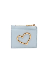 LOVE MOSCHINO HEART TURNLOCK Portacard / Portamonete celeste - Portafogli Donna - 2
