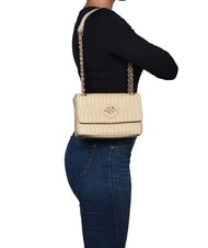 LOVE MOSCHINO BUBBLY LOVE Mini Bag a spalla / a tracolla burro - Borse Donna - 4